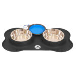 Stainless Steel Dog Bowls with Non slip Silicone